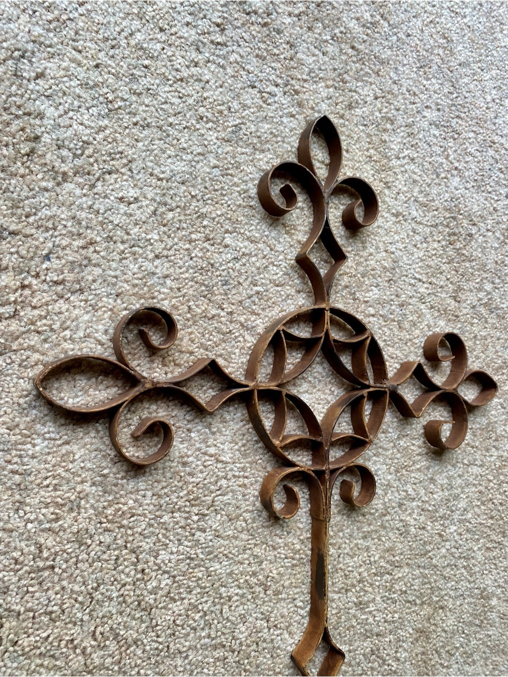 Rustic Metal Cross Wall Decor - Picture 6 of 10